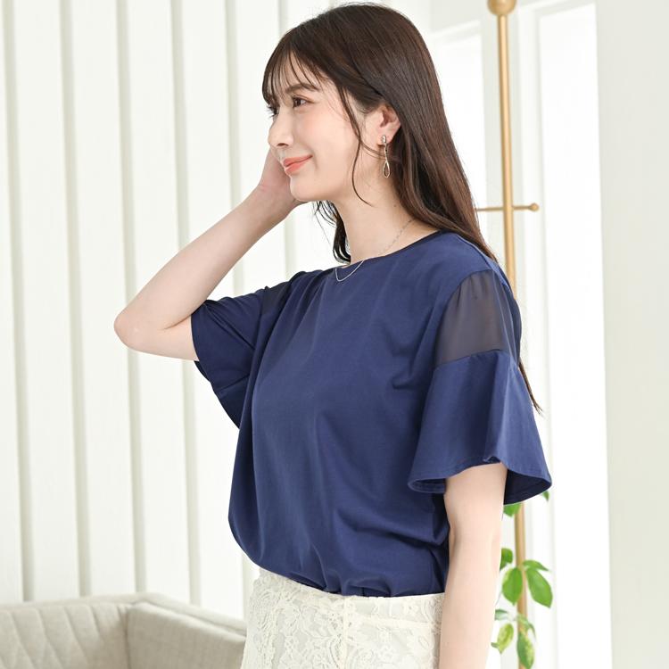 接触冷感 綿100% 半袖 tシャツ カットソー レディース トップス きれい