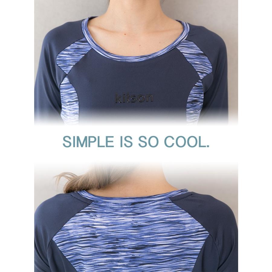 KITSON　長袖　カットソー　レディース ≪キットソン Kitson≫ 吸汗速乾 長袖Tシャツ レディース