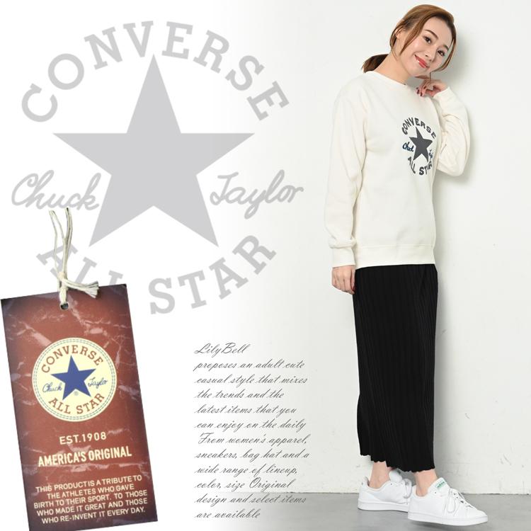 CONVERSE（コンバース） 裏起毛 トレーナー ブランド レディース 秋 冬