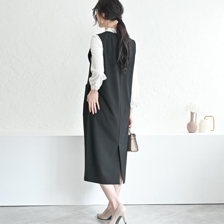 ワンピース ジャンパースカート ジャンスカ ロングワンピース 春 秋 