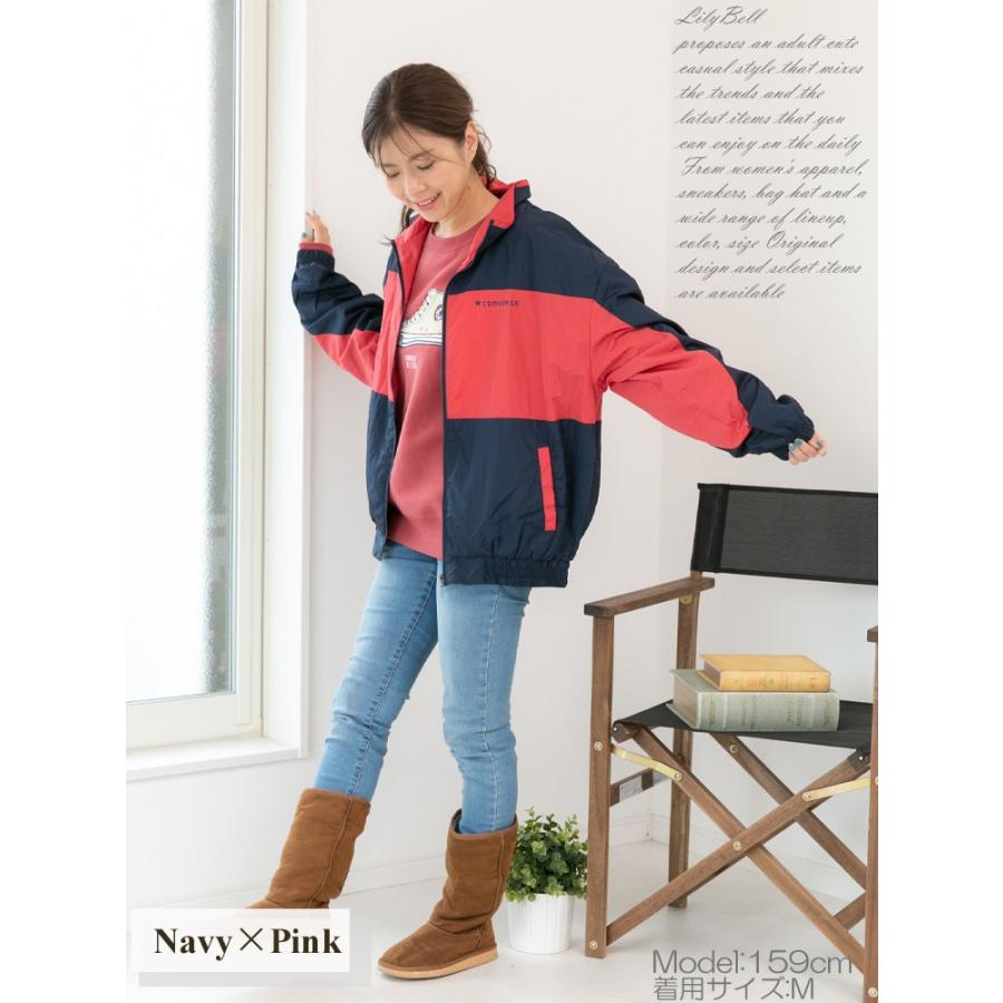 Converse コンバース 裏起毛 トリコット ウィンドブレーカー レディース ブランド ブルゾン 山ガールファッション ナイロンジャケット 防寒 秋 冬 0221 Lilybell 通販 Yahoo ショッピング