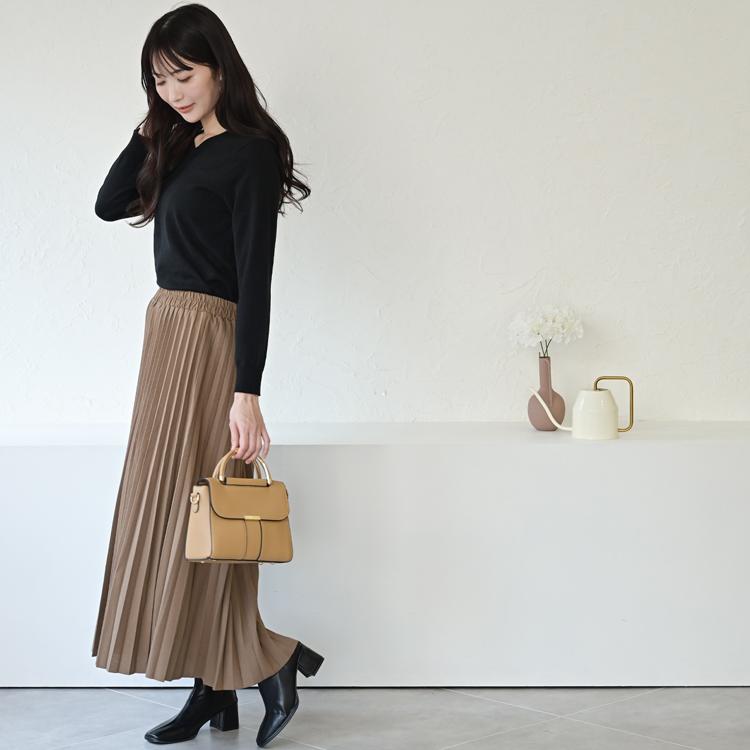 洗えるニット vネックニット クルーネックセーター レディース vネック