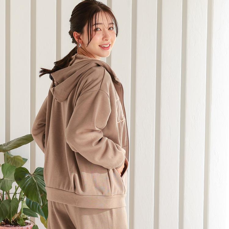 カンゴール 裏起毛パーカー レディース 裏起毛 裏ボア ジップアップ