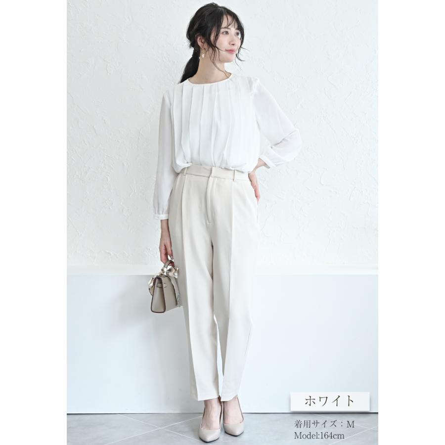 ミルフルールmillefleurs シフォンブラウス　オフ白　未使用 ミルフルールmillefleurs シフォンブラウス オフ白 未使用