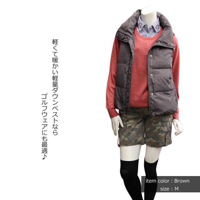 ダウンベスト 軽量 ナチュラル ダウン レディース 山ガール