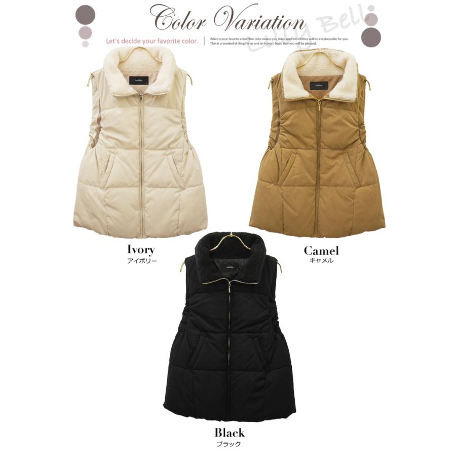 中綿ベスト レディース 中綿 ベスト 秋 冬 アウター 厚手 前開き