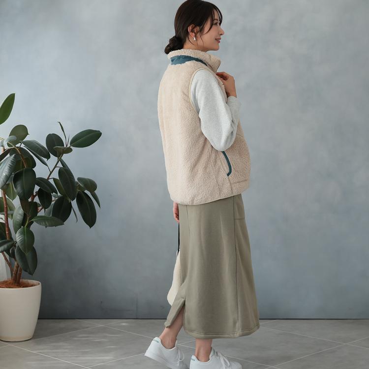 LOGOS（ロゴス） パーク ボアベスト レディース ベスト 前開き 秋 ボア