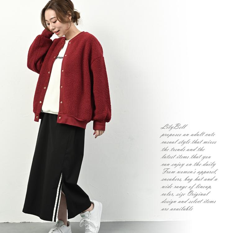 ボアジャケット ボア フリース ジャケット ブルゾン レディース