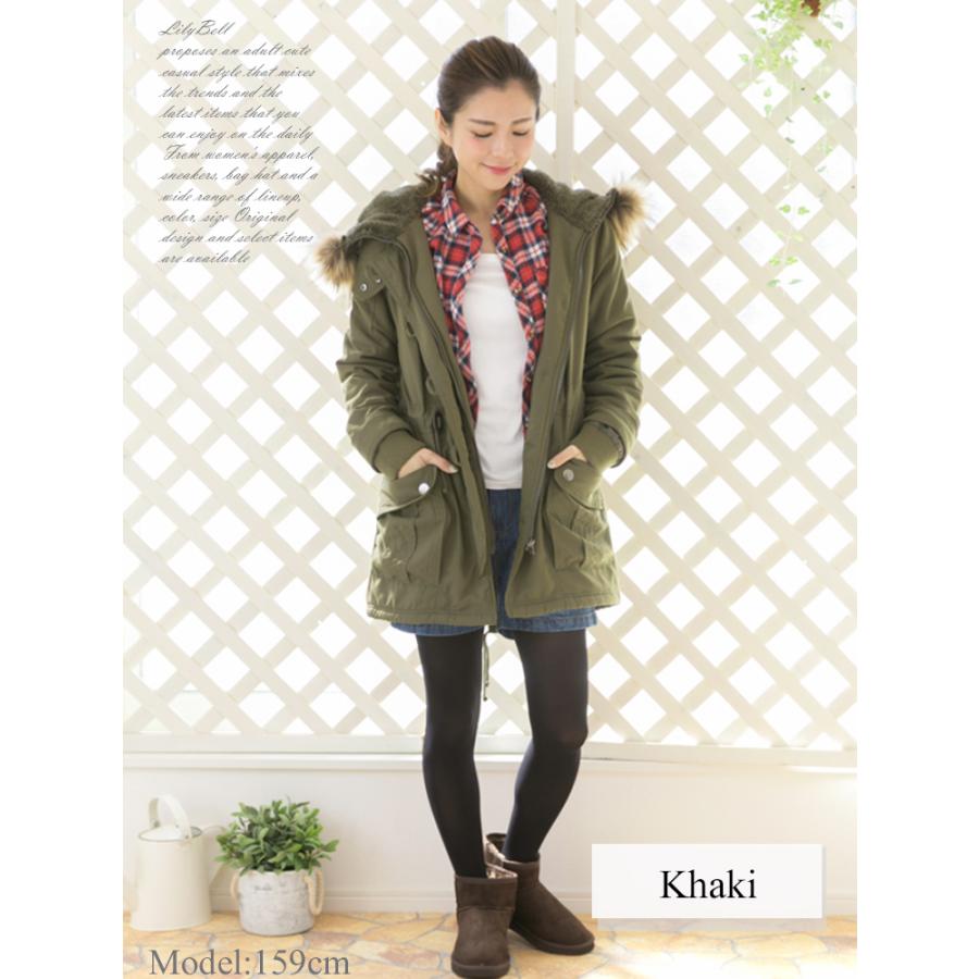 モッズコート レディース 裏ボア コート アウター 冬 防寒 ジャケット