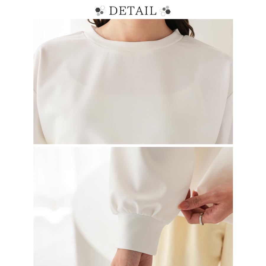 25年モデル✨ Rene ペプラムトップス チュニック 白襟 長袖ブラウス 美品 ペプラム トップス レディース チュニック 長袖 tシャツ 異素材