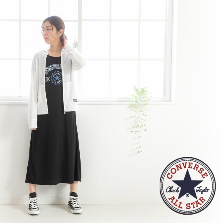 Converse コンバース Tシャツワン マキシワンピース マキシ丈ワンピース 半袖 レディース ロングワンピース ブランド リゾート ルームウェア 涼しい 夏 12 Lilybell 通販 Yahoo ショッピング