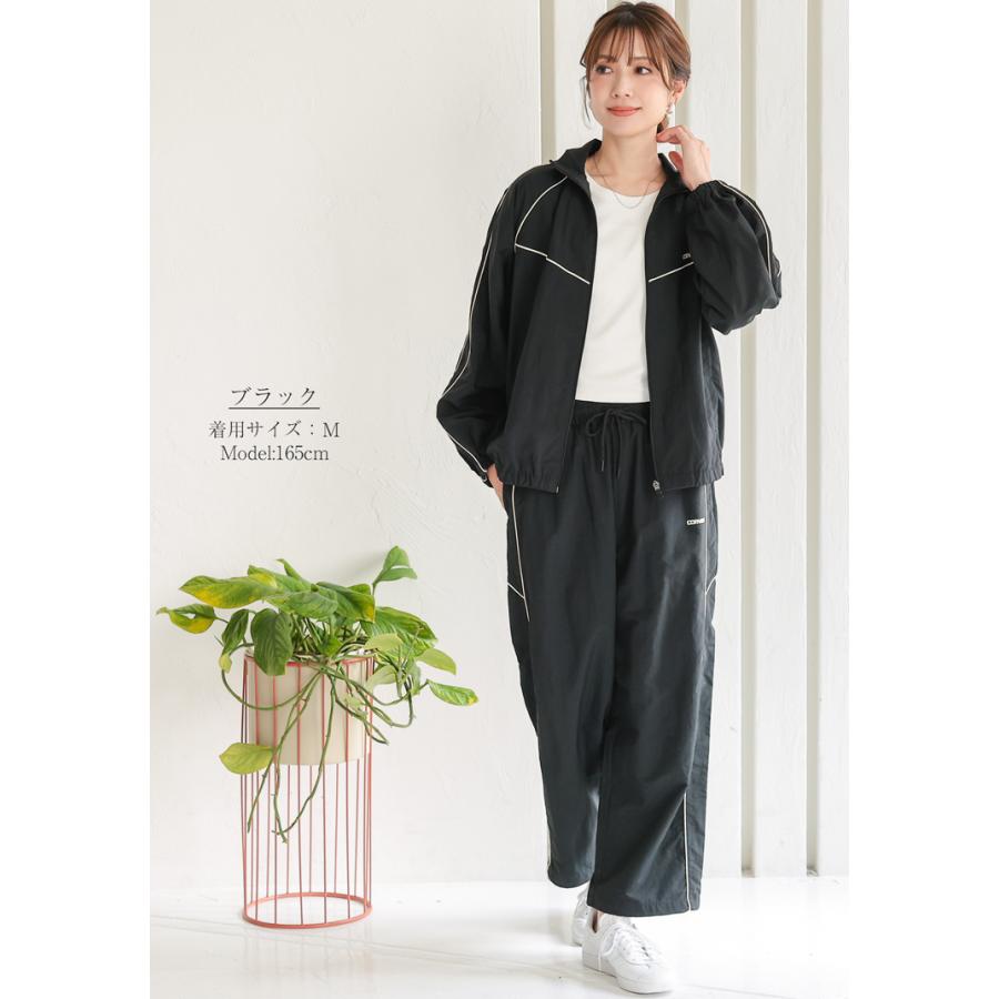 ウォリしゃ♥️詰め隊２００♥️ CONVERSE  M ジャージ パンツ 黒 CONVERSE（コンバース） ナイロンパンツ レディース シャカシャカ