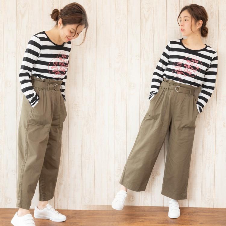 ベイカーパンツ チノパンツ ワイドパンツ チノパン カーゴパンツ