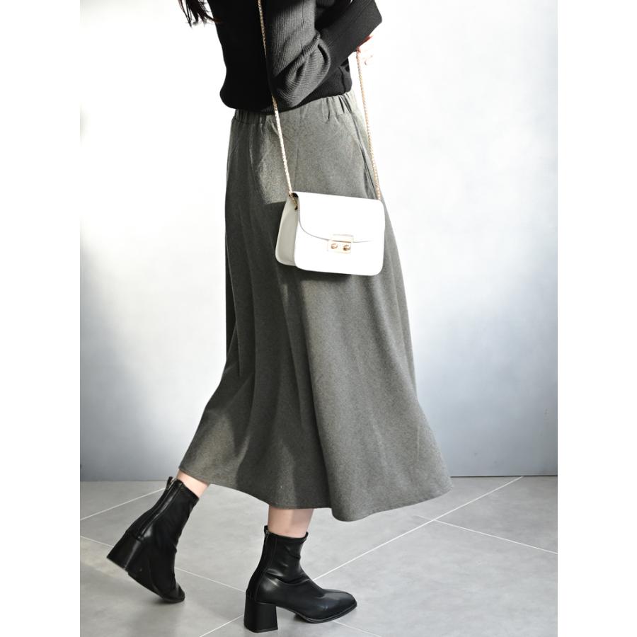 スカート レディース フレアスカート ミモレ丈 ひざ丈 膝丈