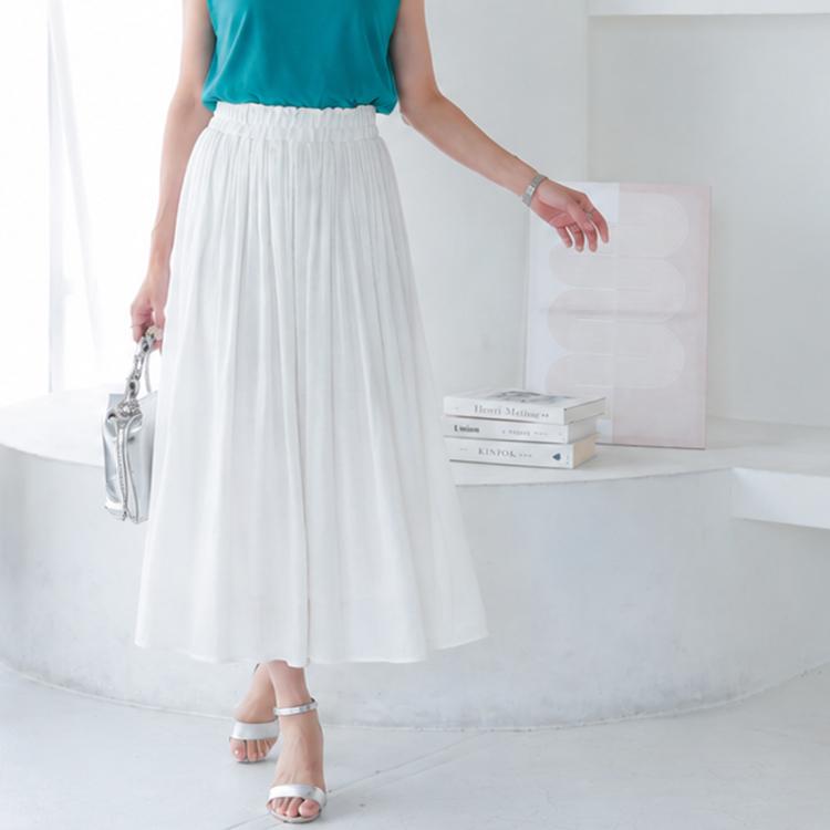 フレアスカート ロングスカート ギャザースカート レディース マキシ丈