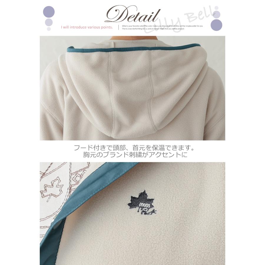 ロゴス パーク フリース ジャケット レディース アウター フリースジャケット 裏起毛 ブランド カーディガン 秋 冬 M/L/LL 大きいサイズ | LOGOS | 06
