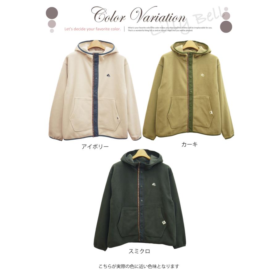 ロゴス パーク フリース ジャケット レディース アウター フリースジャケット 裏起毛 ブランド カーディガン 秋 冬 M/L/LL 大きいサイズ | LOGOS | 09