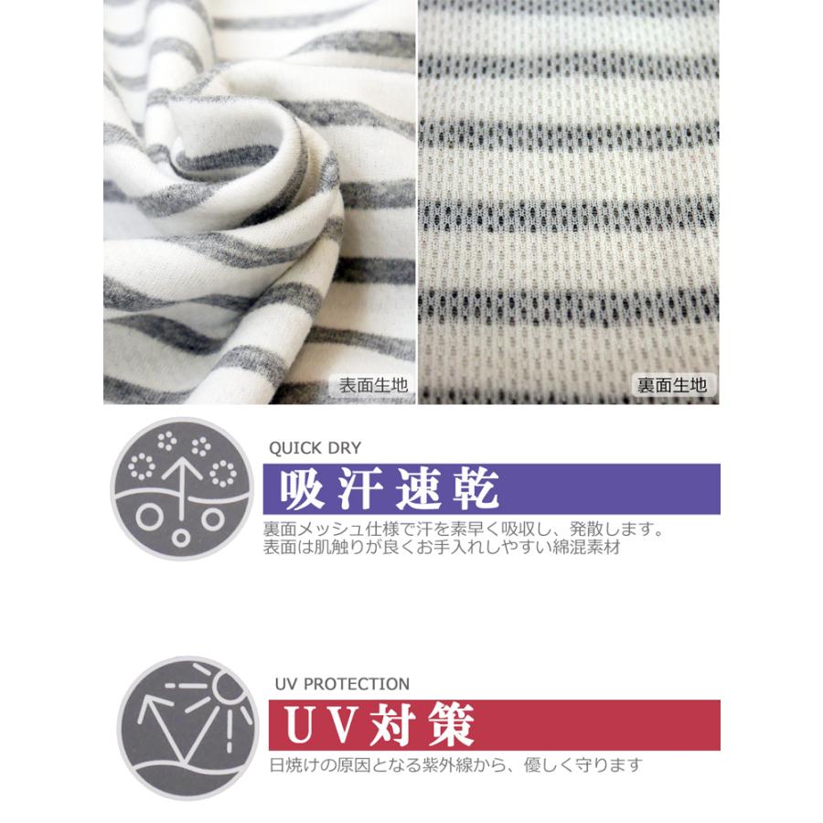LOGOS（ロゴス） パーク ボーダーtシャツ 半袖tシャツ レディース