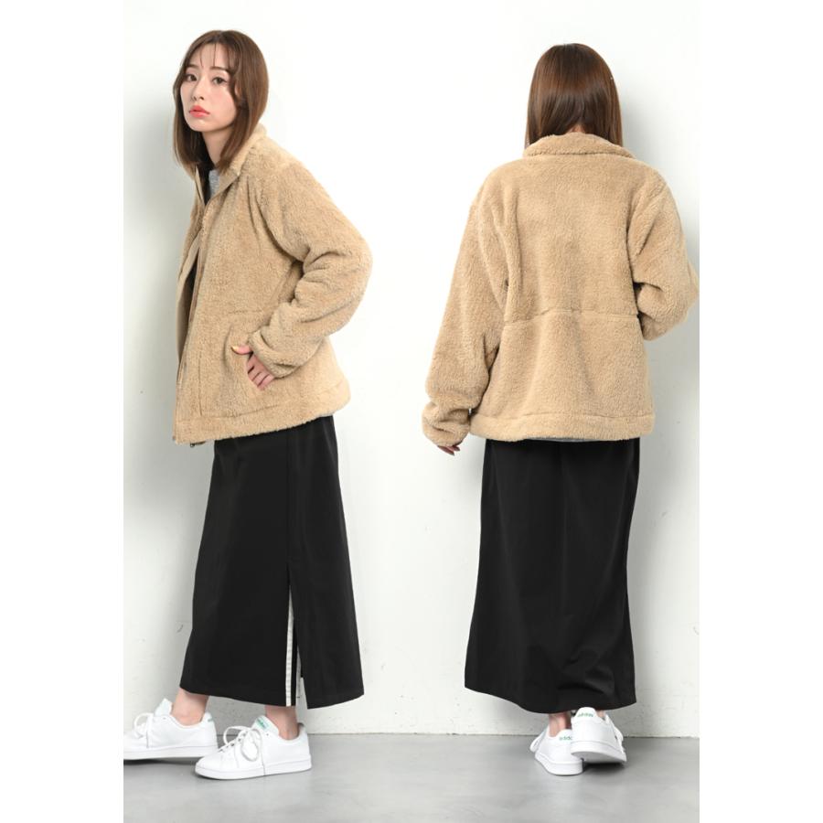 バスマニア　リーバーシブルボアジャケット 【限定生産】 ランダムアーチロゴリバーシブルボアジャケット 【限定生産