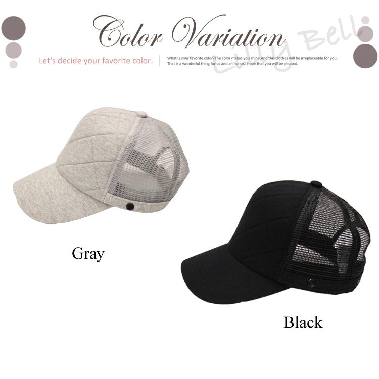 キャップ 帽子 レディース メッシュ つば長 夏 深め スポーツ 日除け 無地 Uv 黒 52 Lilybell 通販 Yahoo ショッピング