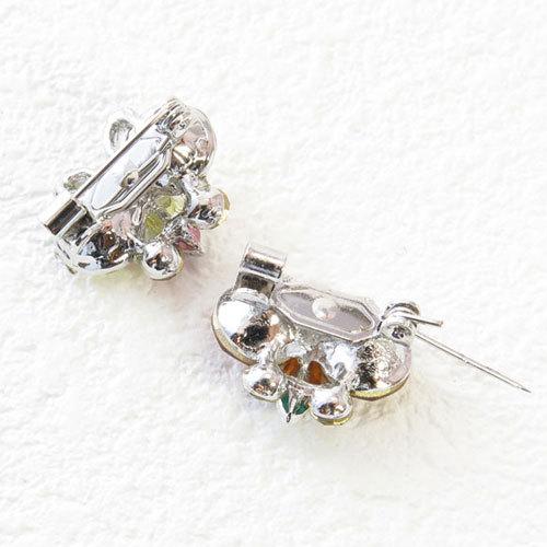 ブローチ(br173) ミニミニ蝶々バタフライ きらきらラインストーン