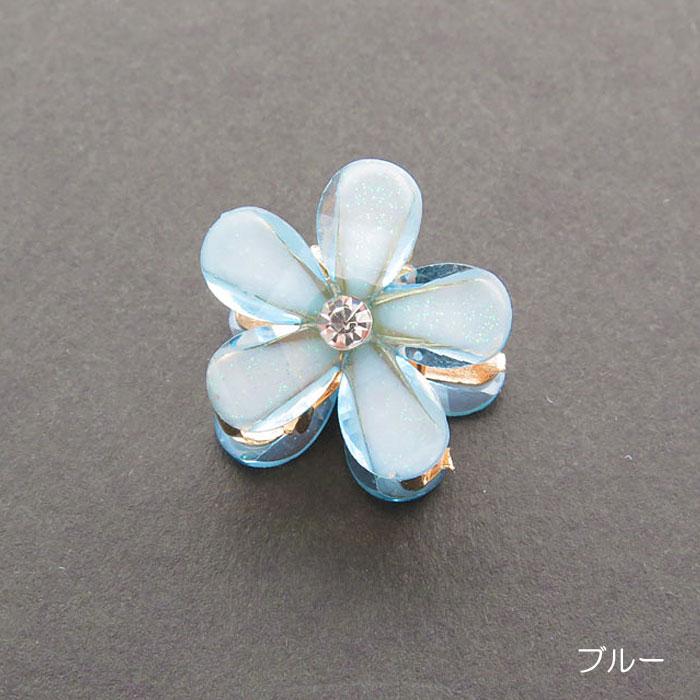 ヘアクリップ ミニ クリップ ラメ 花 きらきら フラワー バンス