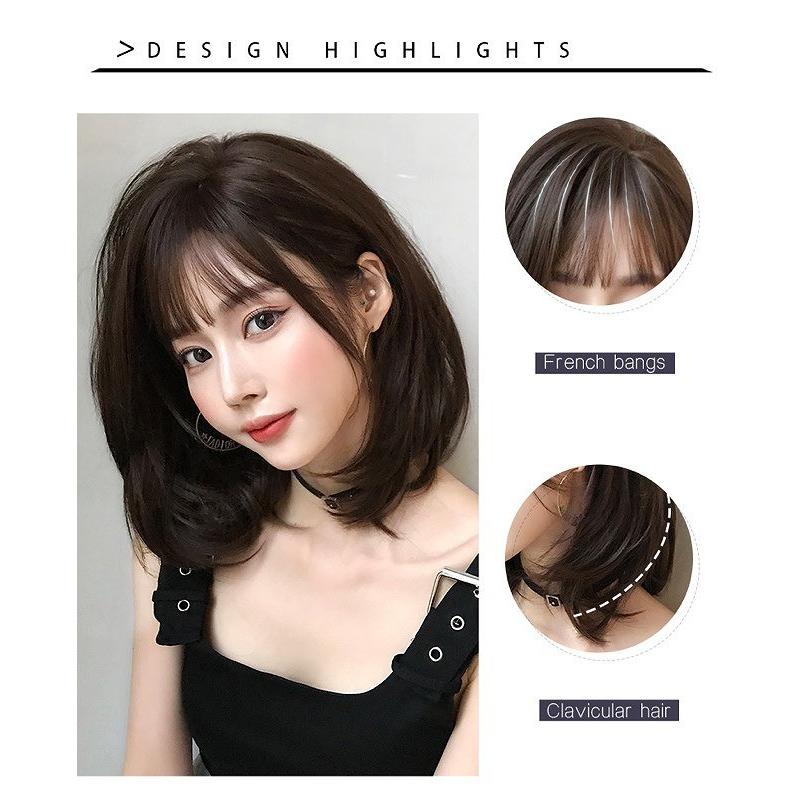 フルウィッグ ミディアム カール おしゃれ グラデーション アッシュ 耐熱 ふかし加工 ナチュラル ボブ ワイン 黒 ブラック ブラウン ショート 卒業式 Fm8014 Lilymei 通販 Yahoo ショッピング