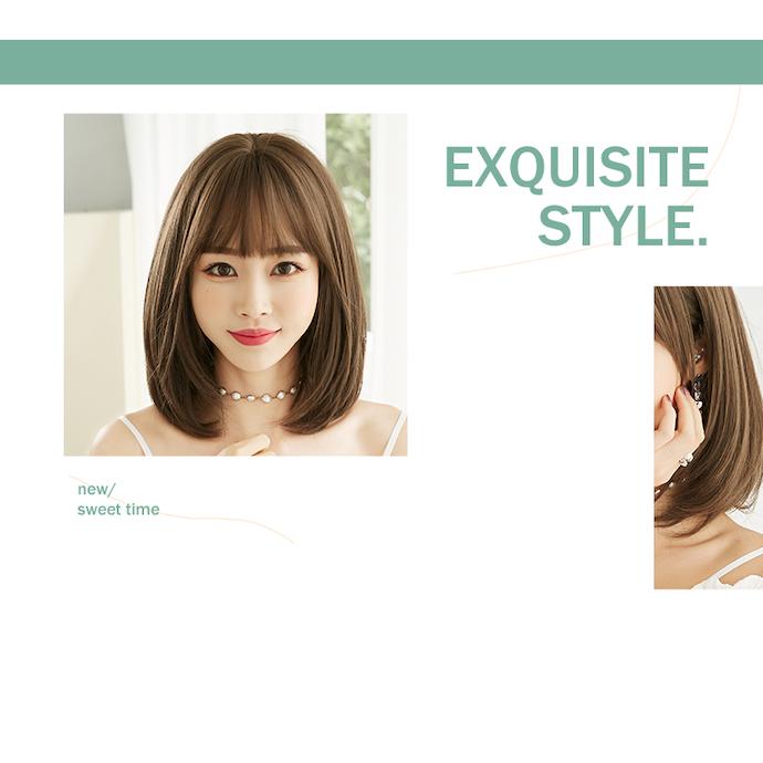 レイヤー入り おくれ毛ミディ バレないウィッグ 送料無料 ショート 耐熱 抜け感 レイヤー ふかし 小顔 美ライン Fm8023 Lilymei 通販 Yahoo ショッピング