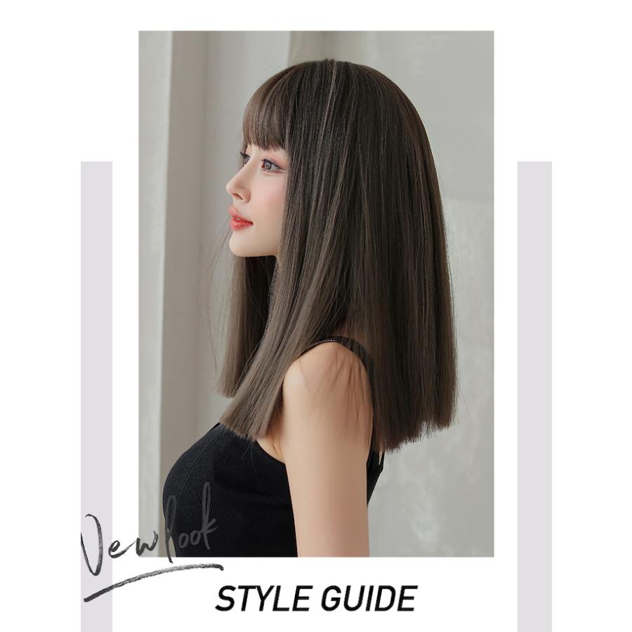 ドーリーストレート ストレートミディ 21年新作 セミロング ミディアム ウィッグ ニュアンス イベント コスプレ ストレート ウイッグ Fm8026 Lilymei 通販 Yahoo ショッピング