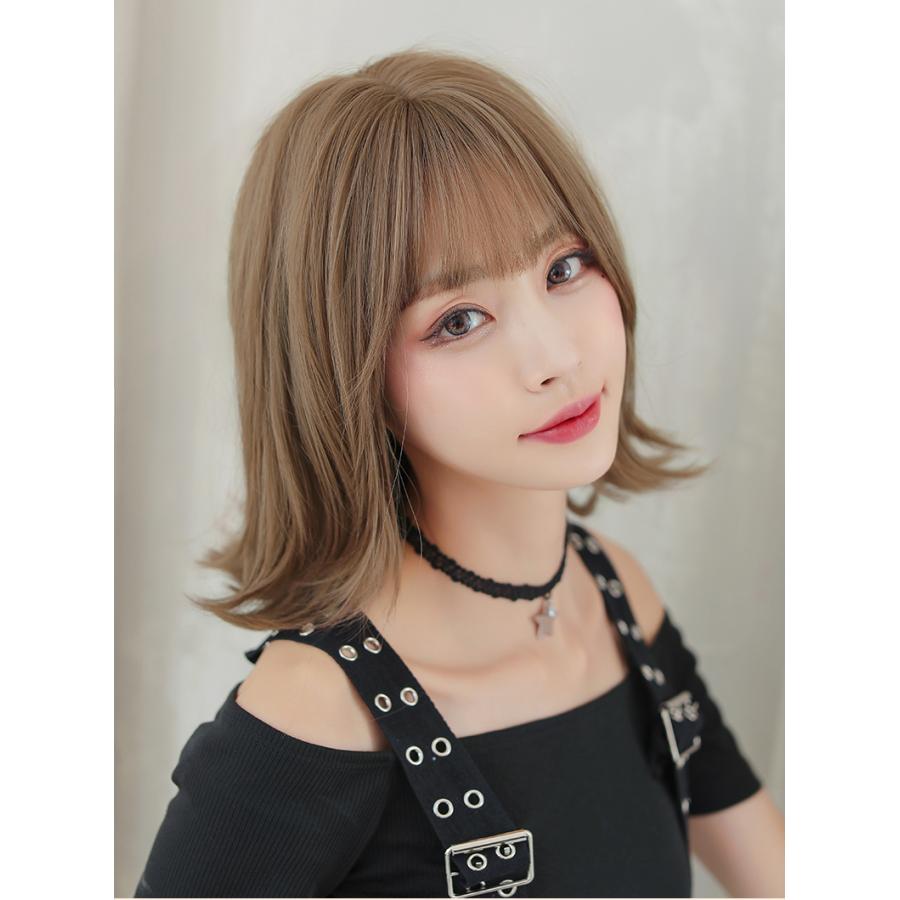 外はね ショート ヘアアレンジ 襟足 ボブ カール ストレート つむじ 耐熱 自然 ボリューム Wig ウィッグ Fs8024 Lilymei 通販 Yahoo ショッピング