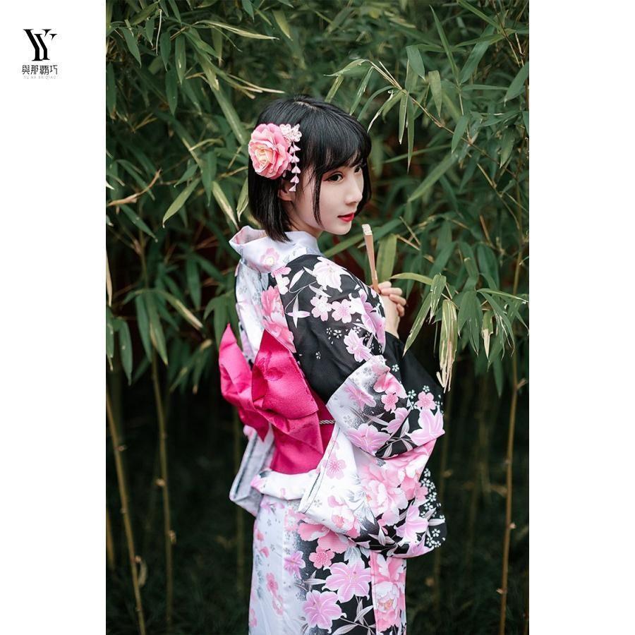 浴衣 セパレート 大人 レディース セット ワンピース 黒 ピンク 浴衣 セパレート 大人 レディース セット ワンピース 黒 ピンク
