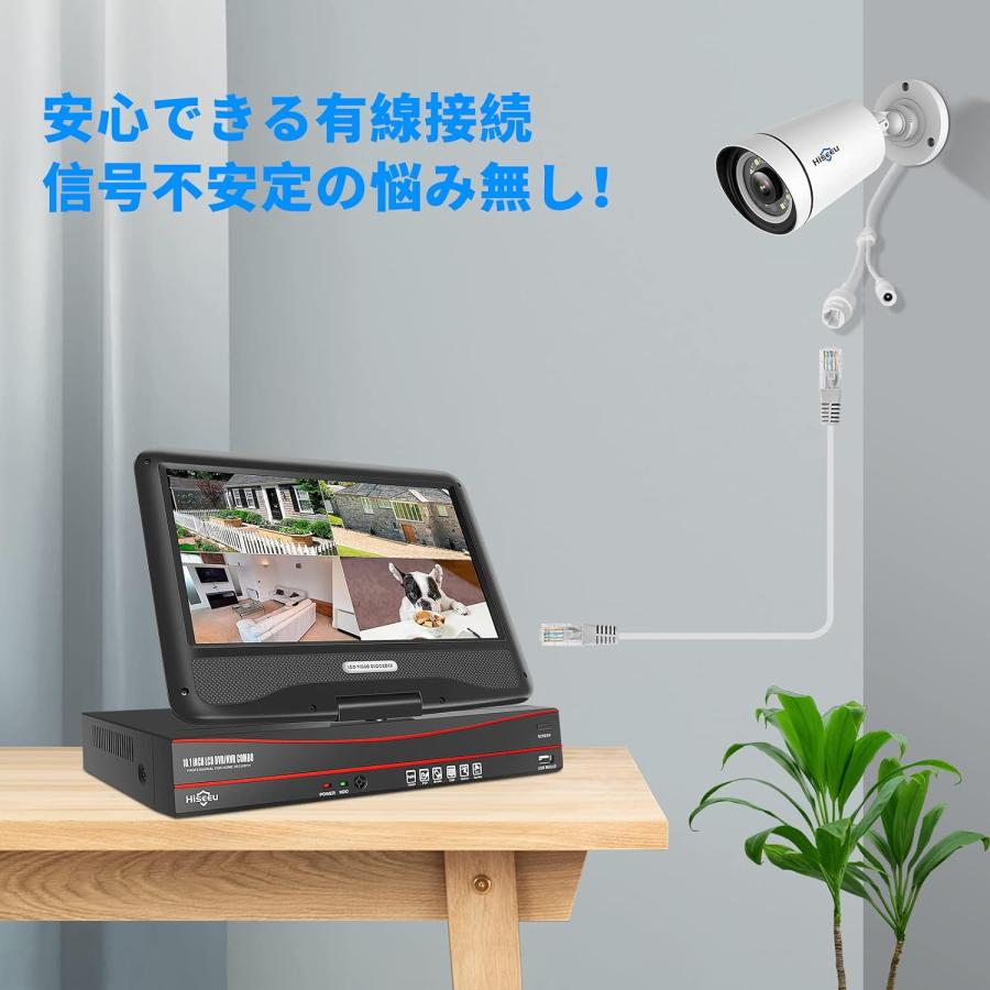 500万画素 POE防犯カメラ 単独使用不可 hiseeu製NVR本体増設用 500万画素 POE防犯カメラ 単独使用不可 hiseeu製NVR本体増設用