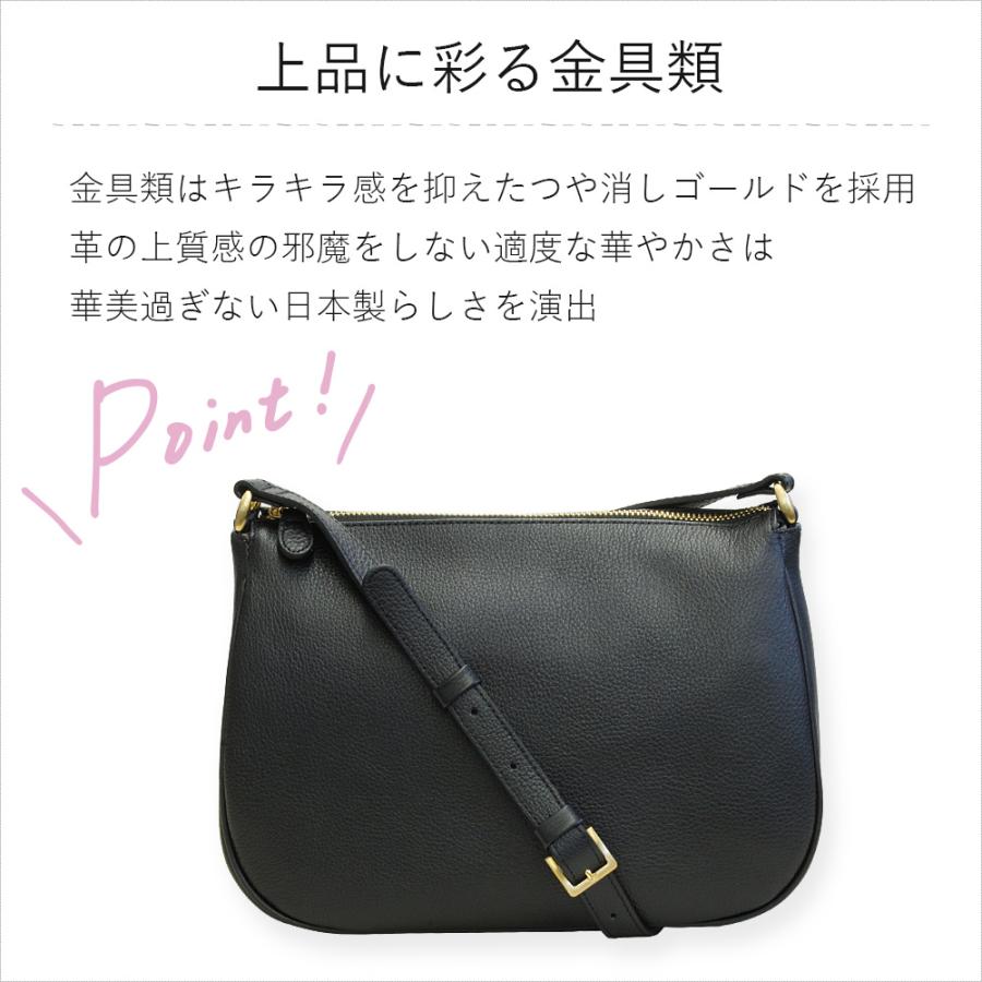 ショルダーバッグ レディース 斜めがけ 軽い 軽量 革 本革 バッグ 日本製 ブランド 母の日 エールック A3235 爆買の画像
