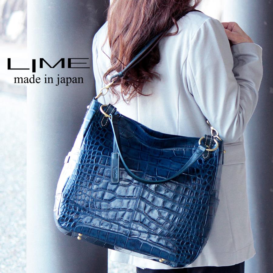 LIME made in japan トートバッグ 本革 2ウェイ ショルダー LIME made in japan トートバッグ 本革 2ウェイ ショルダー