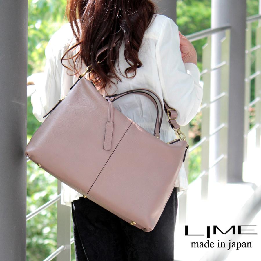 LIME made in japan ボストンバッグ 本革 2way ツーウェイ 斜 LIME made in japan ボストンバッグ 本革 2way ツーウェイ 斜