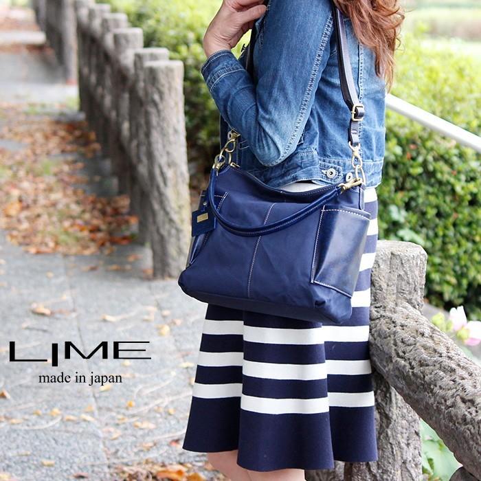 ショルダーバッグ 2way ハンドバッグ レディース 本革 帆布 コットン 日本製 カジュアルバッグ ランチ 通勤 通学 ライム ヴェリー コンビ L1926 爆買 | LIME made in japan | 07