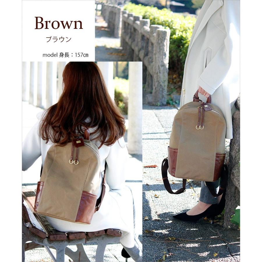 リュック レディース 通勤 通学 軽い 軽量 本革 大容量 A4 ブランド 革 帆布 キャンバス ライム ヴェリーコンビ L1928 爆買 | LIME made in japan | 15