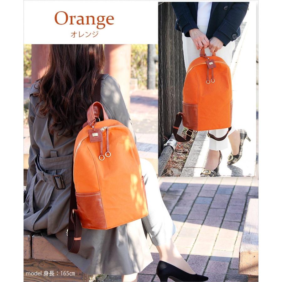 リュック レディース 通勤 通学 軽い 軽量 本革 大容量 A4 ブランド 革 帆布 キャンバス ライム ヴェリーコンビ L1928 爆買 | LIME made in japan | 16