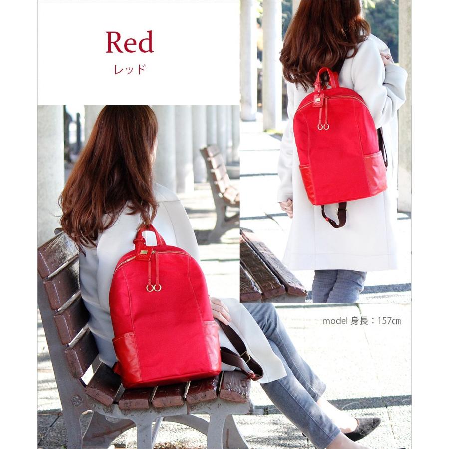 リュック レディース 通勤 通学 軽い 軽量 本革 大容量 A4 ブランド 革 帆布 キャンバス ライム ヴェリーコンビ L1928 爆買 | LIME made in japan | 18