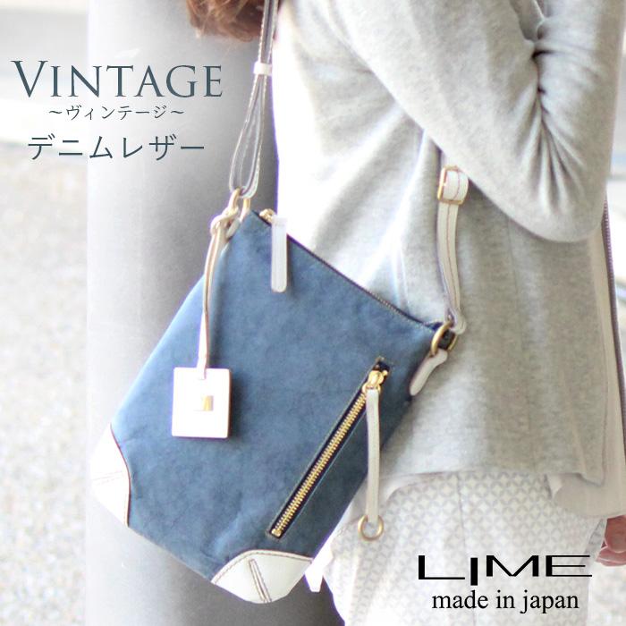 LIME made in japan ミニ ショルダーバッグ レディース 本革 LIME made in japan ミニ ショルダーバッグ レディース 本革
