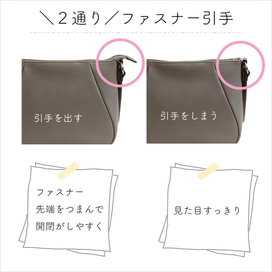 LIME made in japan ショルダーバッグ レディース 本革 斜めがけ