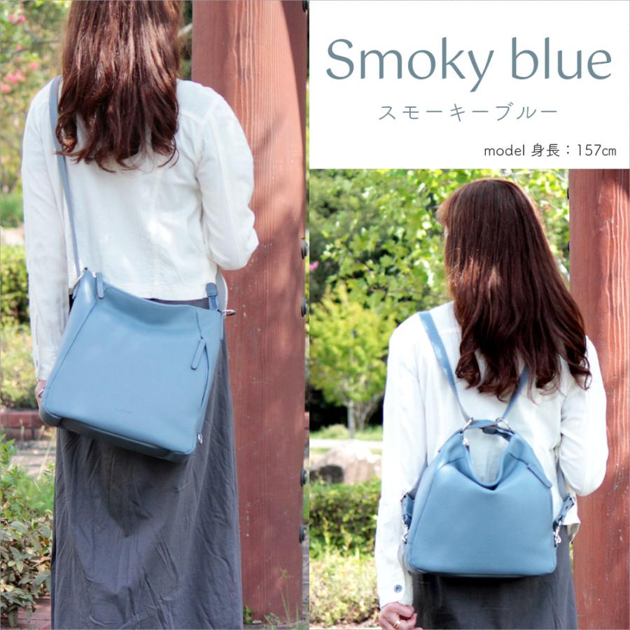 LIME made in japan リュック レディース 軽量 本革 3way ショルダー