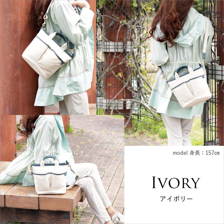 LIME made in japan ミニトートバッグ 2way 帆布 キャンバス 軽い 本革