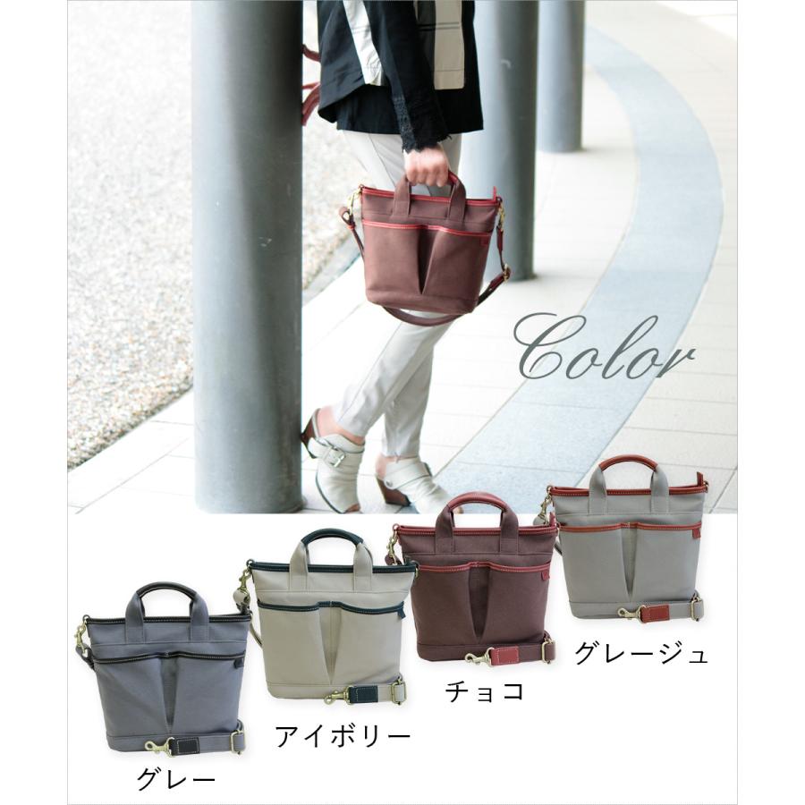 LIME made in japan ミニトートバッグ 2way 帆布 キャンバス 軽い 本革