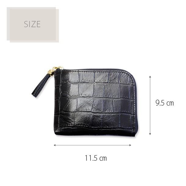 LIME made in japan 財布 レディース コンパクト L字 ファスナー 本革