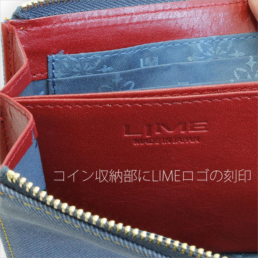 LIME made in japan 財布 レディース メンズ コンパクト デニム LIME made in japan 財布 レディース メンズ コンパクト デニム