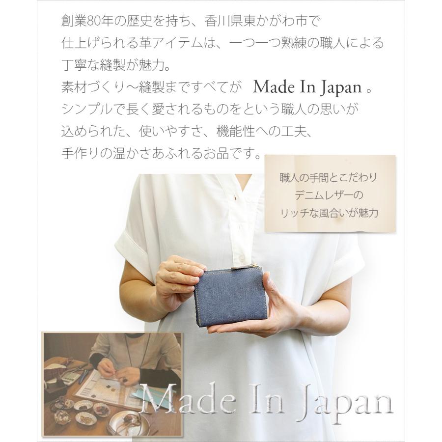 LIME made in japan 財布 レディース メンズ コンパクト デニム