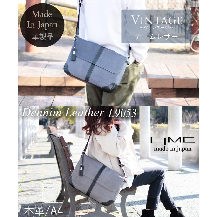 LIME made in japan ショルダーバッグ メンズ レディース 本革 LIME made in japan ショルダーバッグ メンズ レディース 本革