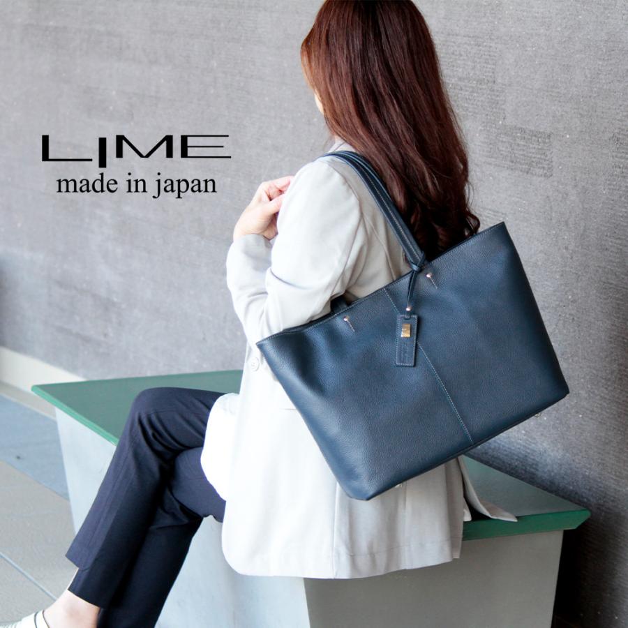 LIME made in japan トートバッグ レディース 本革 革 A4 大きめ LIME made in japan トートバッグ レディース 本革 革 A4 大きめ