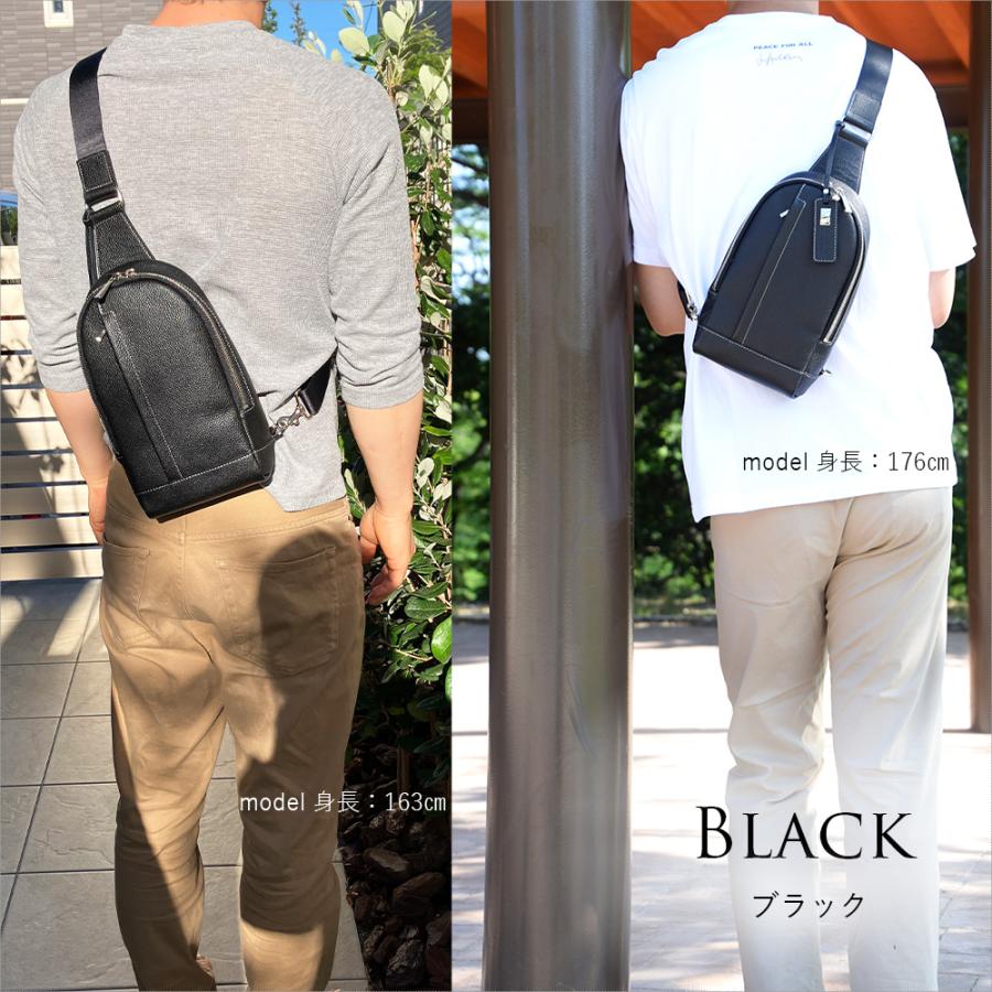 LIME made in japan ボディバッグ メンズ 本革 革 ショルダーバッグ 斜